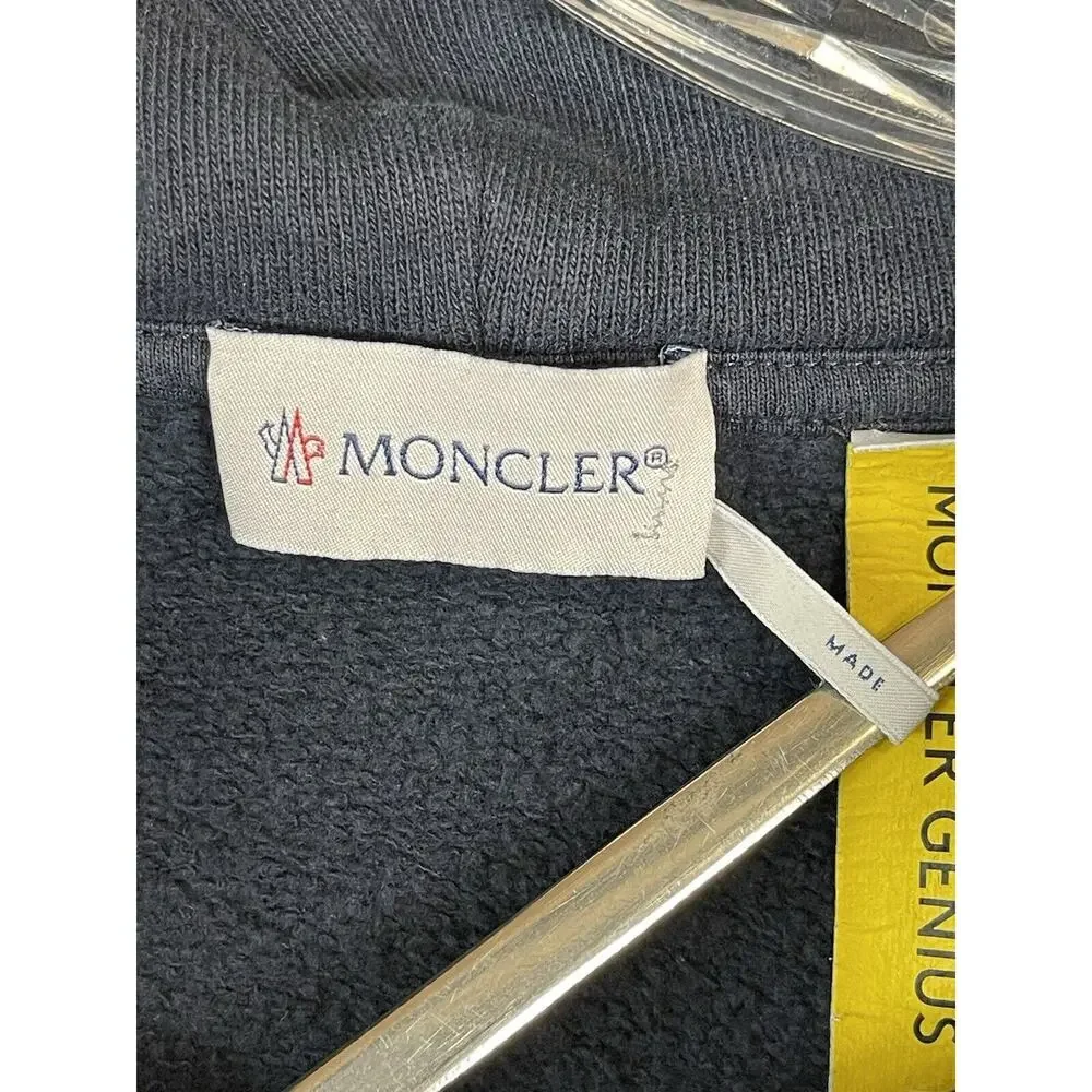 Moncler Hoodie Mens Large Blue JW Anderson‎ Designer Pullover Sweater Adult